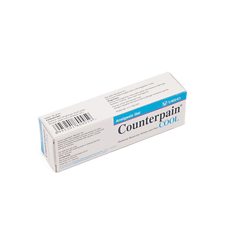 Counterpain Cool 60gr / Encok / Keseleo / Memar / Nyeri Otot / Nyeri Sendi - Gambar 3