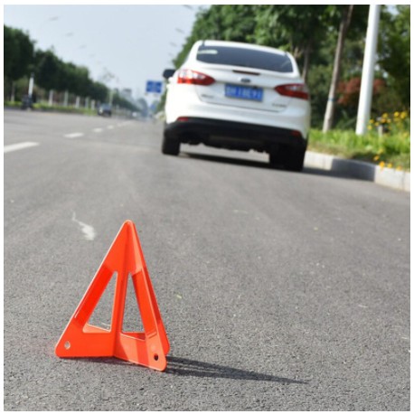 Emergency Warning Sign Damaged Car Dangerously On The Road Pv Triangle For SOS Reflective Car