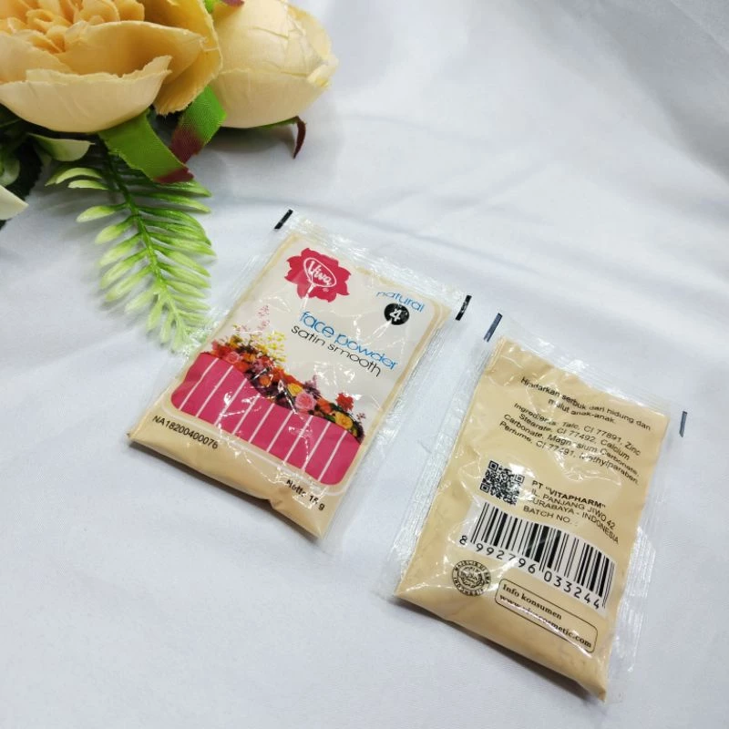 Face Powder Satin Smooth Zak Sachet Refill Viva Bedak Tabur Satin Smooth 15gr - Gambar 3
