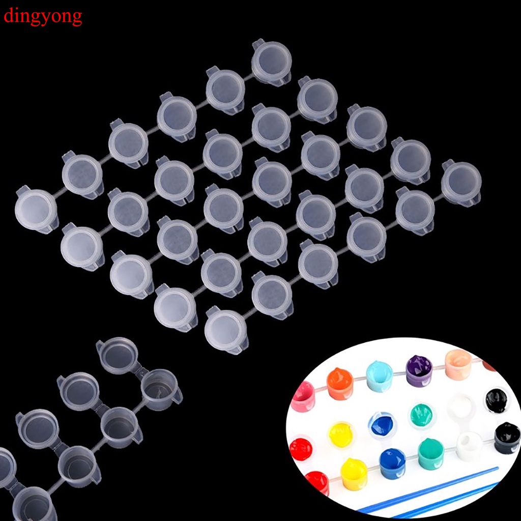 10 Strips 60 Pots Empty Paint Strips Mini Paint Box Pod Arts Crafts   7a2e1282c8c116300e69a179174ea4f3