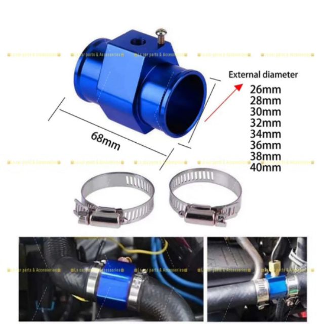 Water Temperature Joint Pipe Air Temp Sensor Adapter Gauge Radiator ...