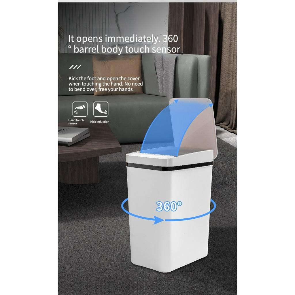 LED Smart Trash Can AUTO-sensor Dustbin/ Intelligent Sensor/ hands-free ...