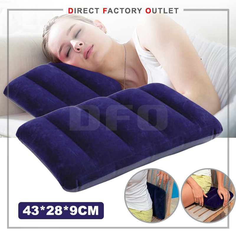 DFO Intex Inflatable Pillow Cushion Pillow Air Pillow Lumbar Back Support Travel Camping Pillow Bantal Angin Kusyen