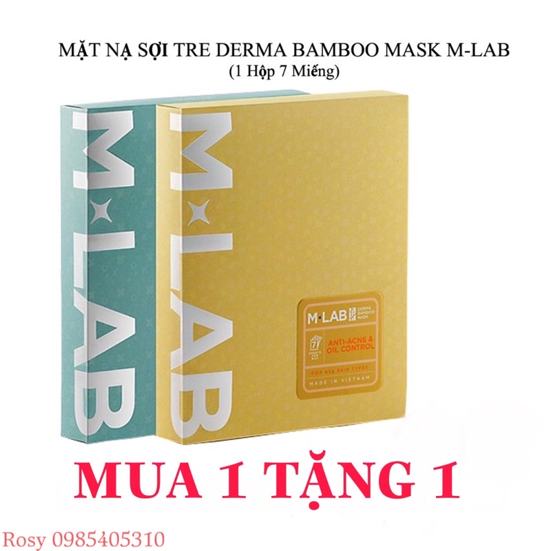 M-lab Derma Bamboo Cheek Bamboo Fiber Mask (1 Box Of 7 Pieces) | Shopee ...