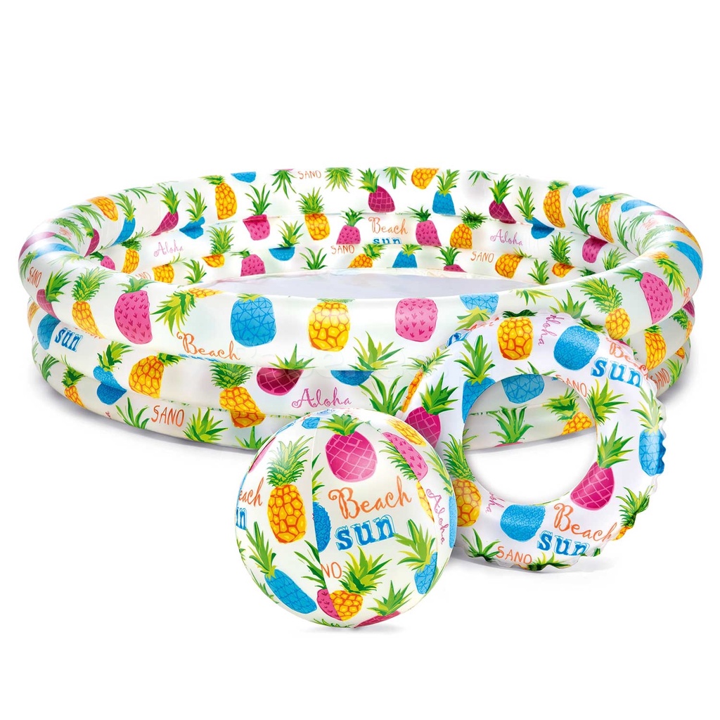 INTEX Children's Swimming Pool Ball & Tires 59469 Inflatable Fishbowl ...