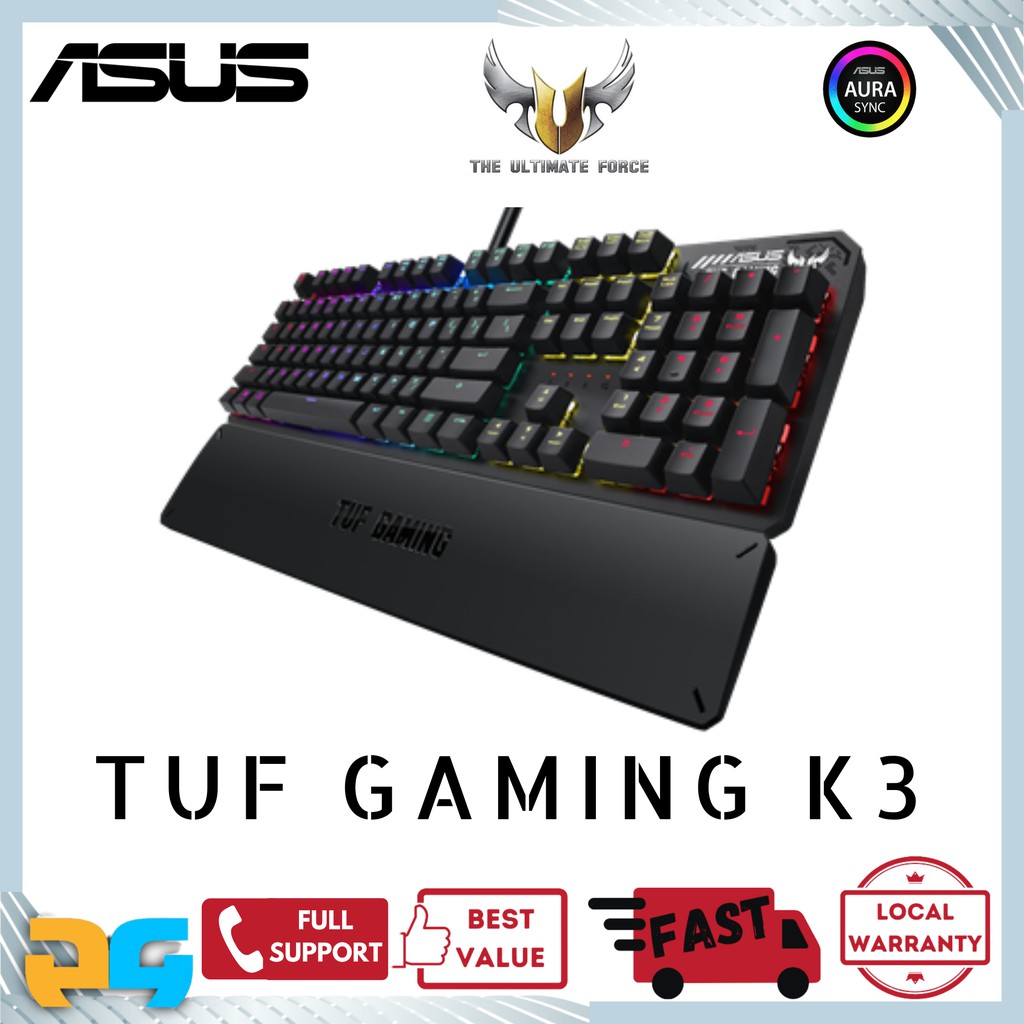 Asus TUF Gaming K3 Mechanical Keyboard | Shopee Singapore
