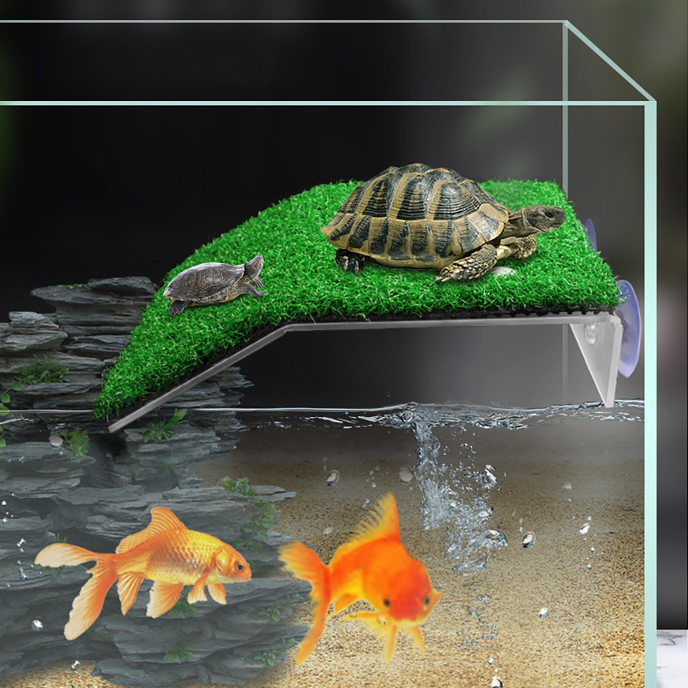 Catzon Turtle Floating Basking Platform Aquarium Decorations Artificial