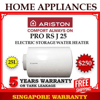 Ariston Water Heater Pro RS J 25 Electric storage heater | joven jh 25 | Pro  RS J 35| 5 years warranty on tank| | Shopee Singapore