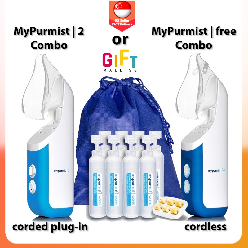 Personal Ultrapure Steam Inhaler MyPurmist Cordless Combo & Corded