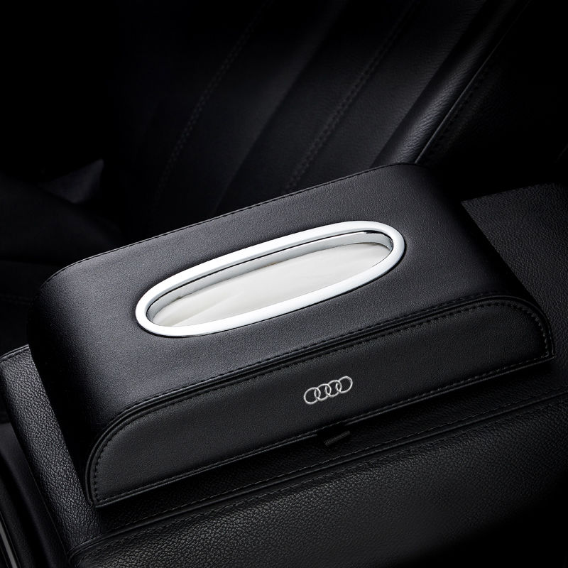 Car decorations Car tissue box Seat-type center console tissue storage box Multifunctional high-end paper box Car interior tissue box