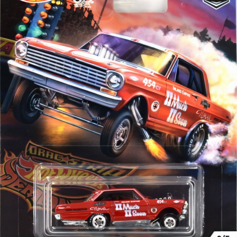 Hot Wheels Premium Drag Strip 63 Chevy Nova Shopee Singapore