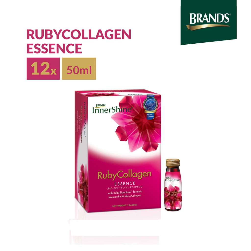 BRAND'S® InnerShine RubyCollagen Drink 12 Bottles x 50ml [Expiry: 13/11/2023]