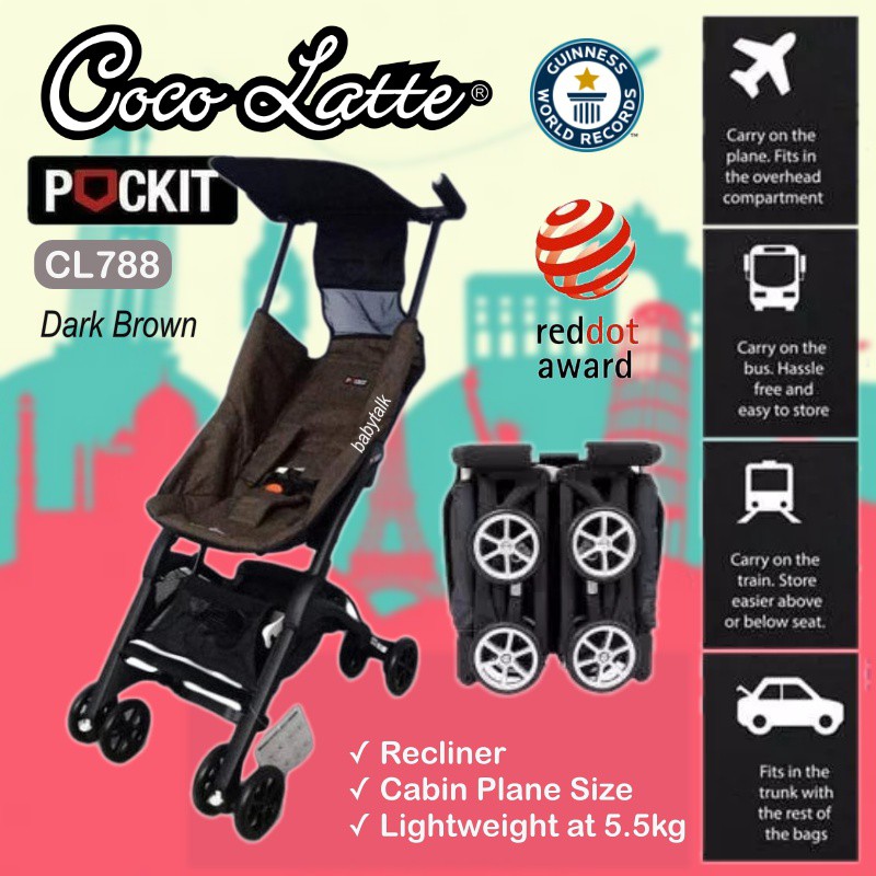 Stroller on sale chocolate pockit