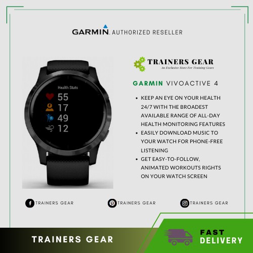 Garmin Vivoactive 4 With Local Warranty And Fast Delivery Shopee