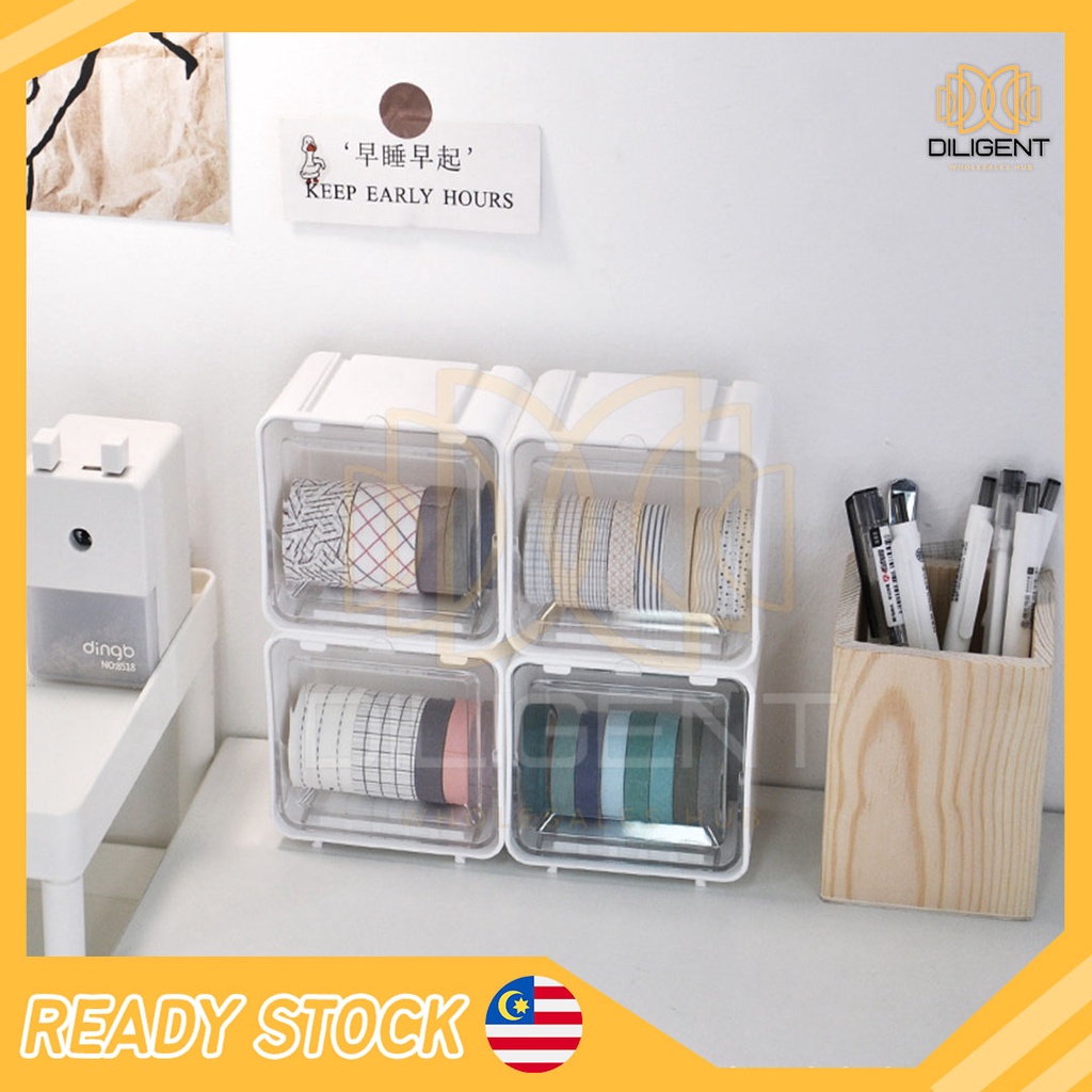 Masking Tape Storage Box Ins Style Desktop Organizer Stationery ...