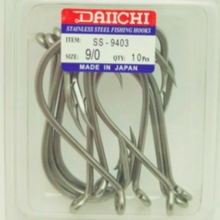 Daiichi Stainless Steel Fishing fish Hooks SS-9403 Choose Size
