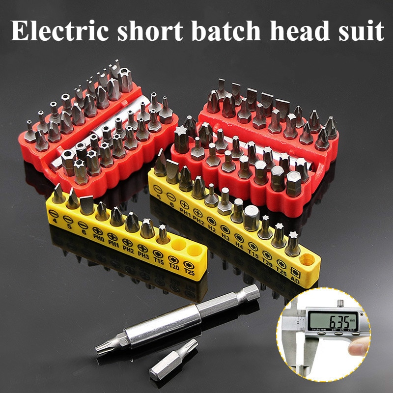 12/33Pcs Security Bit Set with Magnetic Extension Bit Holder Tamper ...