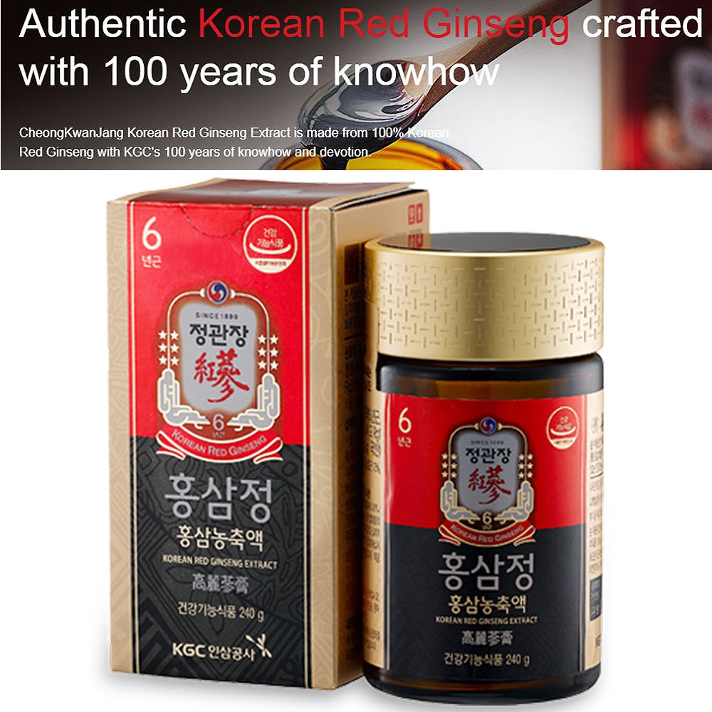 Cheong Kwan Jang Korean 6-Years Red Ginseng Extract 120g or 240g ...