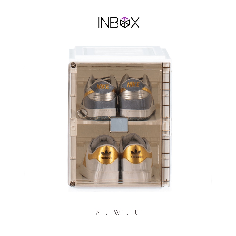 INBOX Stackable Shoes Box / Modular Shoe Box / Storage Collapsible ...