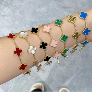 Four-Leaf Clover Five-Flower Bracelet Female Ins Niche Design Good