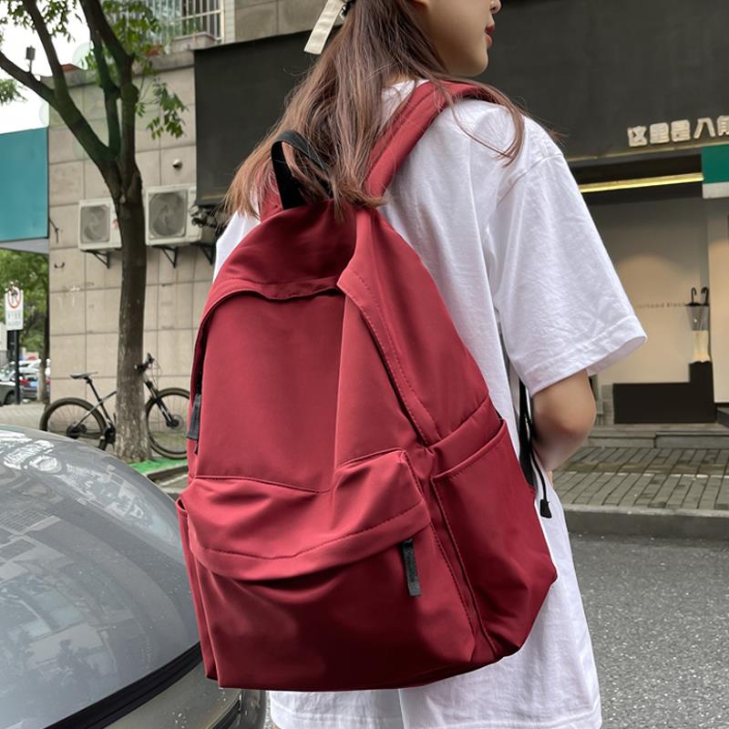 Red best sale bag school