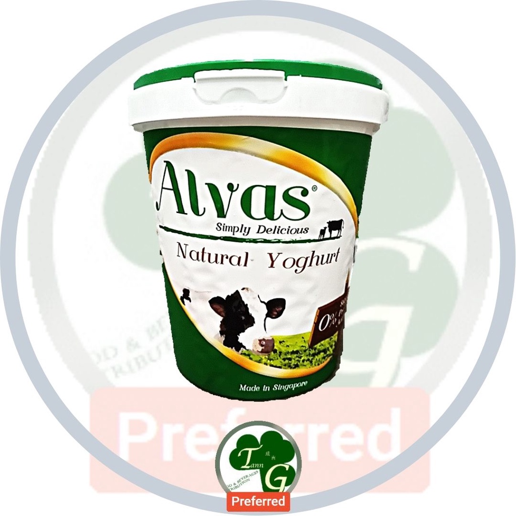 (DY0101) ALVAS NATURAL YOGURT (HALAL) 1KG Shopee Singapore