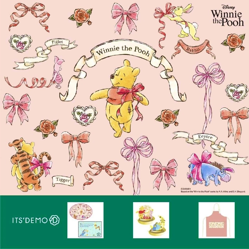 Limited Edition Japan Disney Pink Ribbon Winnie the Pooh Eeyore Tigger ...