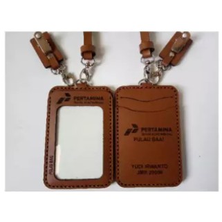 Pertamina Pertamina Name Tag Pertamina Id Card Custom Leather Name Tag ...