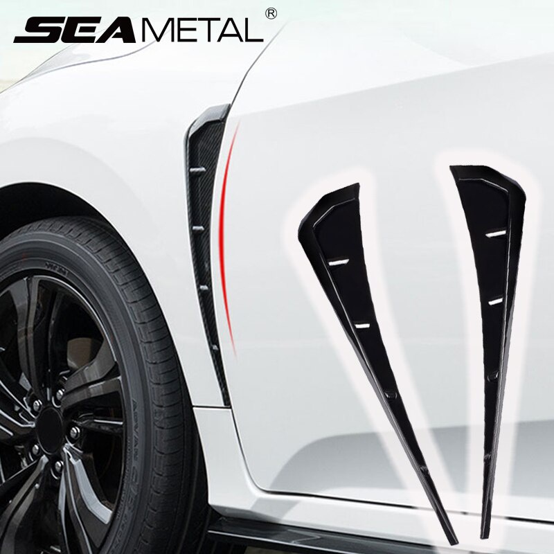 SEAMETAL Car Side Fender Vent Cover Fender Decoration Side Wing Air Vent Hood Car Door Edge Intake Fender Cover Trim Fits For Honda Civic