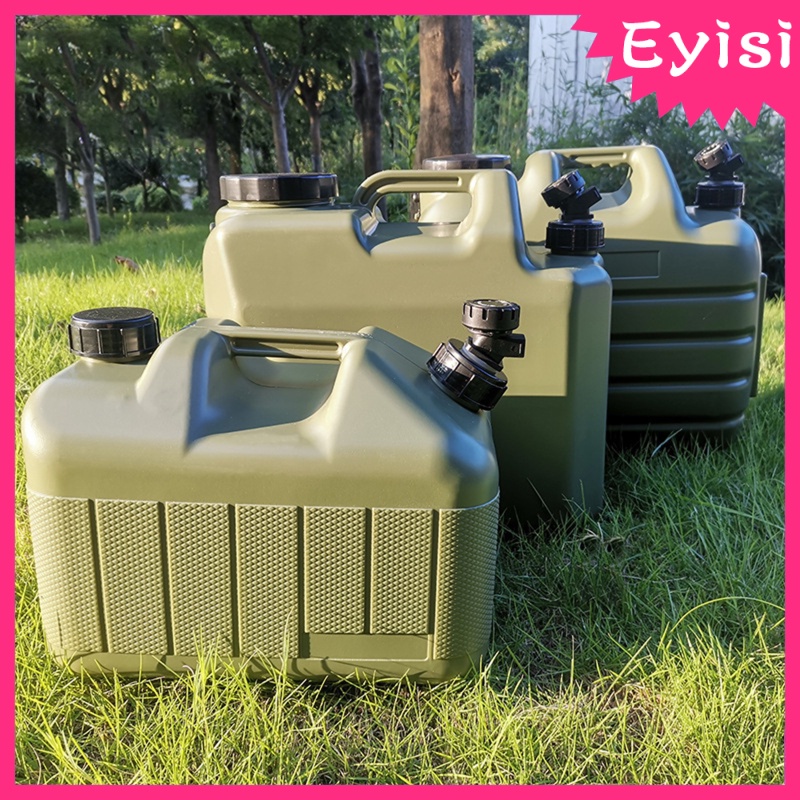 Ashosteey Collapsible Water Container With Spigot, Food Safe Water Storage Jug,BPA Free Foldable Cube Hiking Camping Driking Outdoors Indoors Emergency