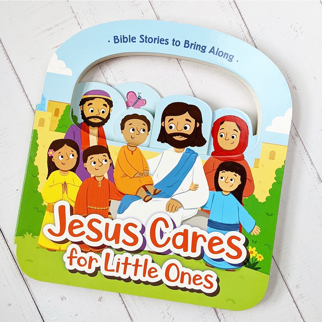 Jesus Cares for Little Ones Bible Board Book Christian Baby Book Faith Book for Kids