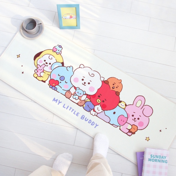 [BTS] BT21 My Little Buddy Rug (Official Authentic Goods) | Shopee ...