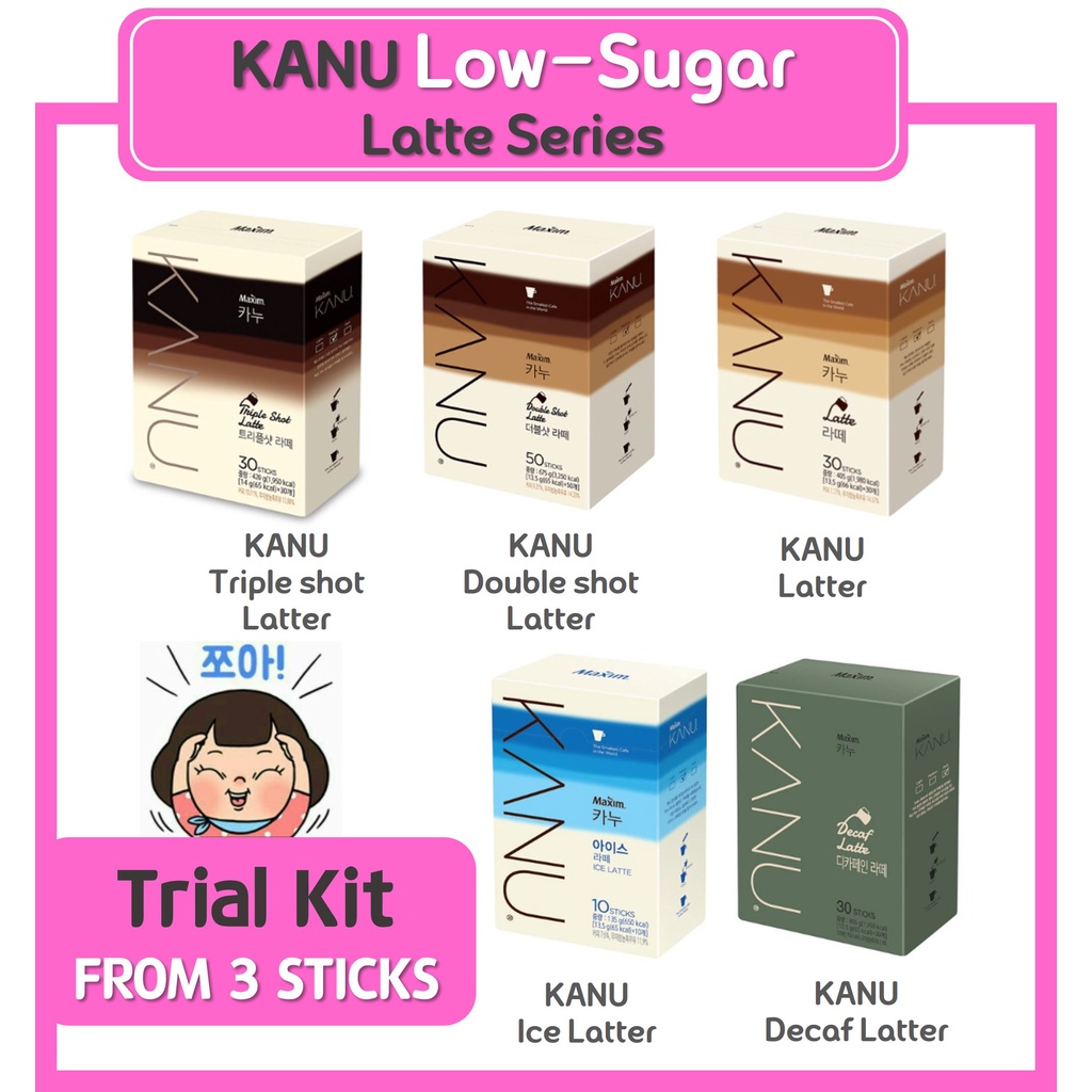 [KANU]KOREAN popular instant coffee sticks/Lowsugar Latte/TripleShot
