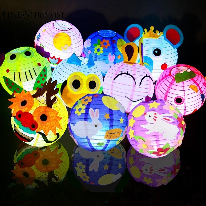 Creative Chinese Paper Lantern /Mid Autumn Decor Cartton Round Lantern ...