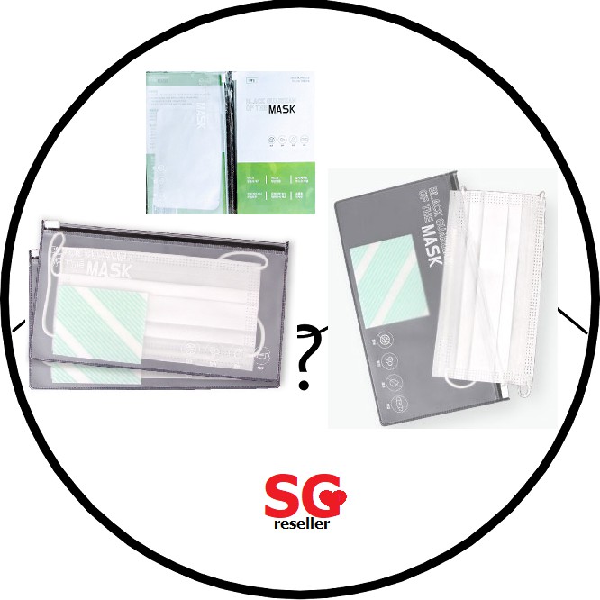 Black Guardian Korean Mask Case Anti Bacterial Cleaning Disinfecting