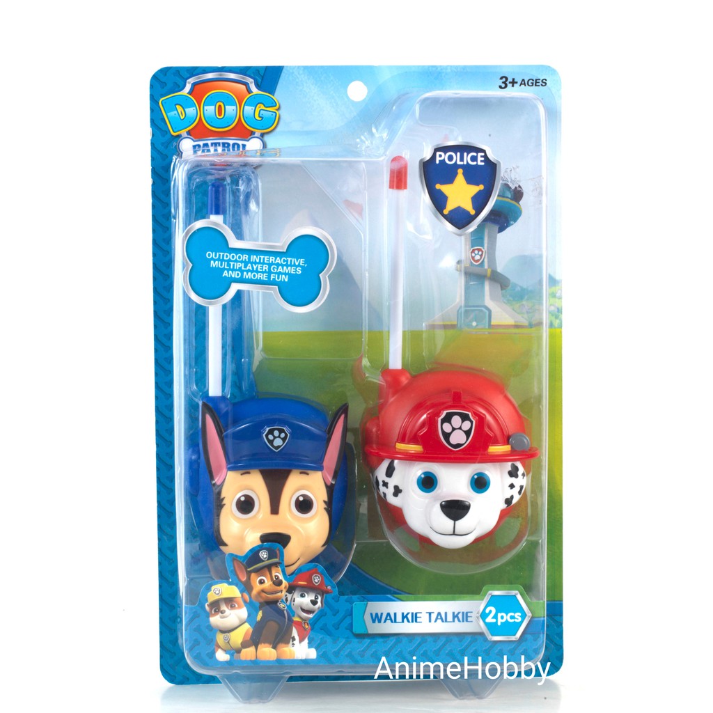 PAW PATROL WALKIE TALKIE OUTDOOR INTERACTIVE FUN PLAYSET/CHASE MARSHALL Shopee Singapore