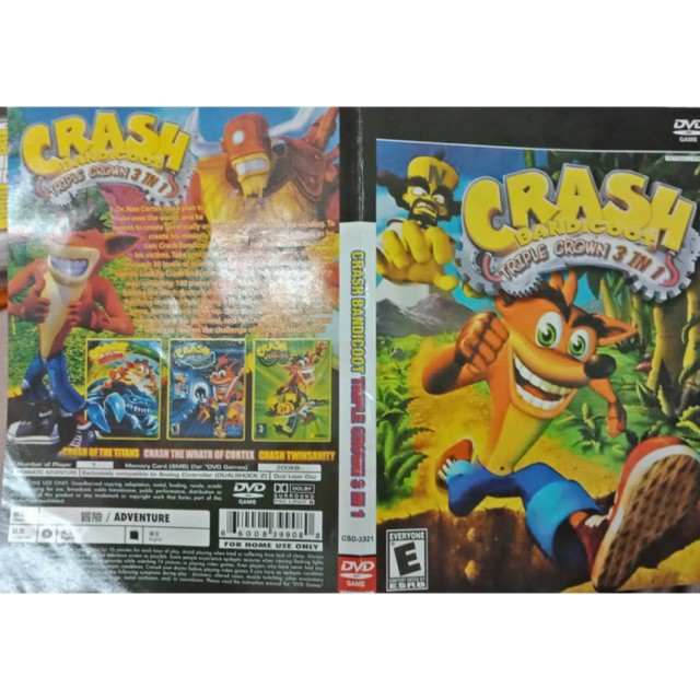 Crash 3 shop in 1 ps2