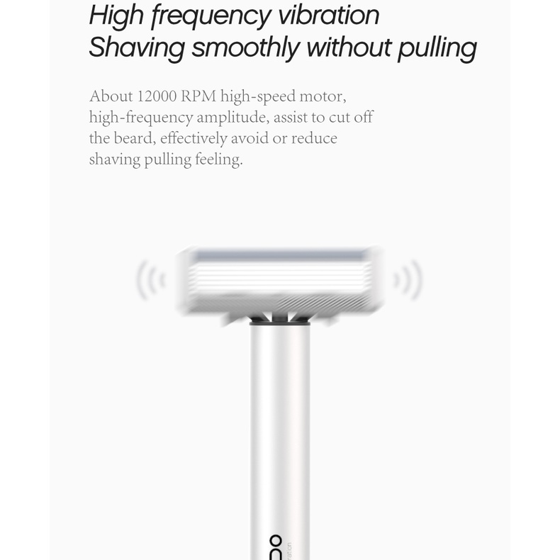 MKODO Shaver Induction Vibration Razor T1. Multi Functional sensing ...