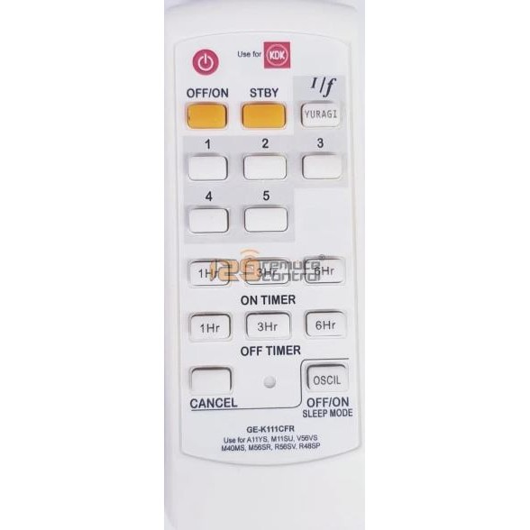 New High Quality Remote for KDK Ceiling Fan A11YS* R56SV* Shopee