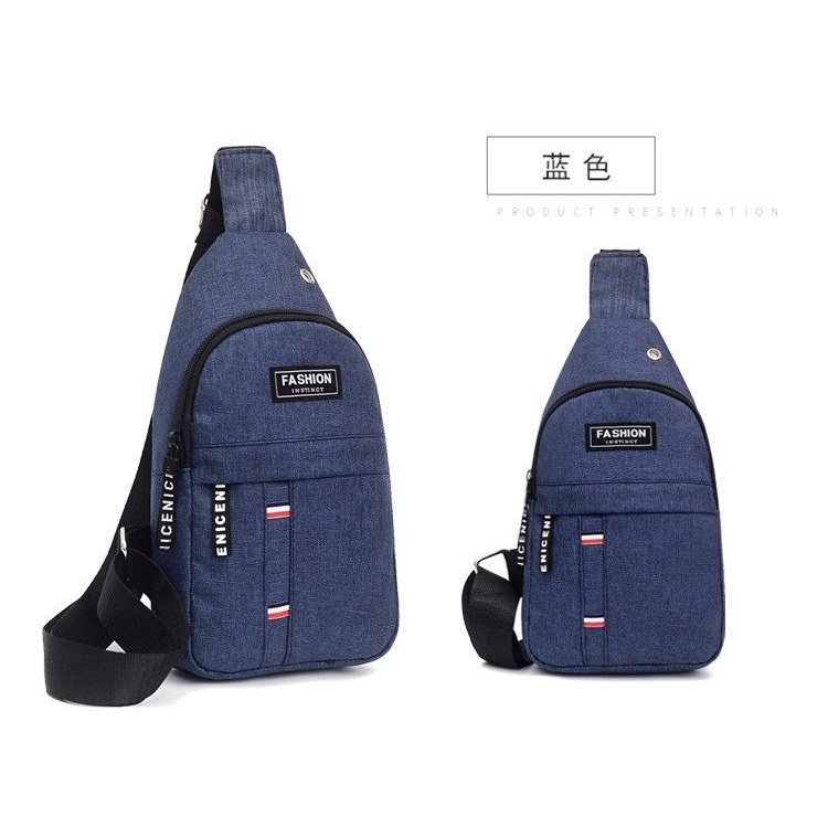 Men Multifunctional Chest Bag Leisure Oxford Cloth Shoulder Sling Bag ...