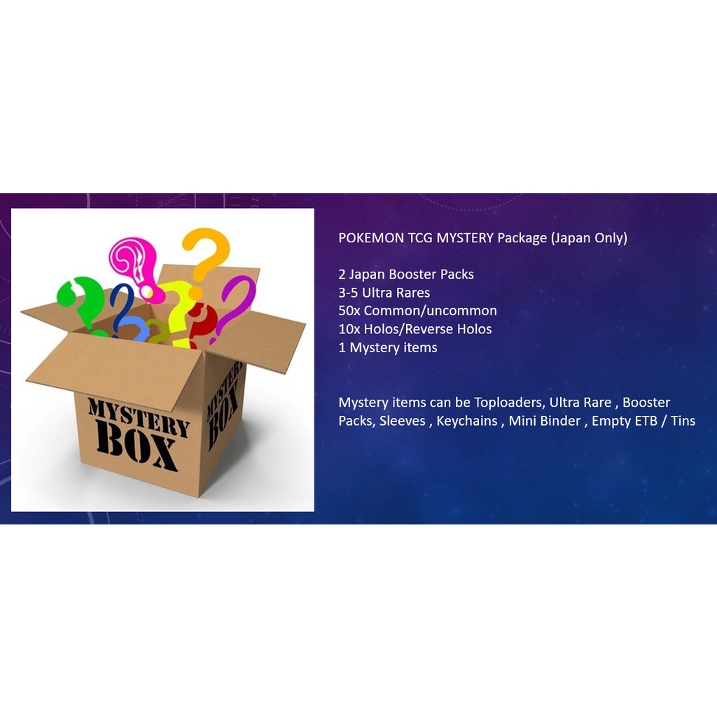 Pokemon Tcg Mystery Package Japan Shopee Singapore