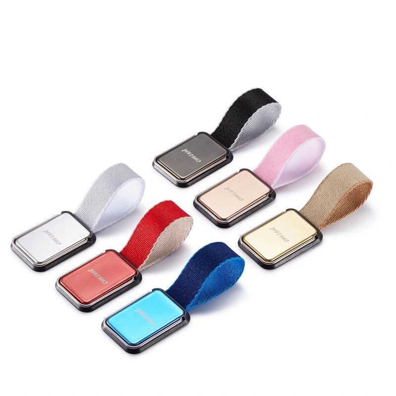 KWY Store & Mobile Phone Anti-Slip Hand Strap Holder Lanyard Type Metal Cover Magnetic Desktop Support Ring Buckle Paste Universal Multifunctional