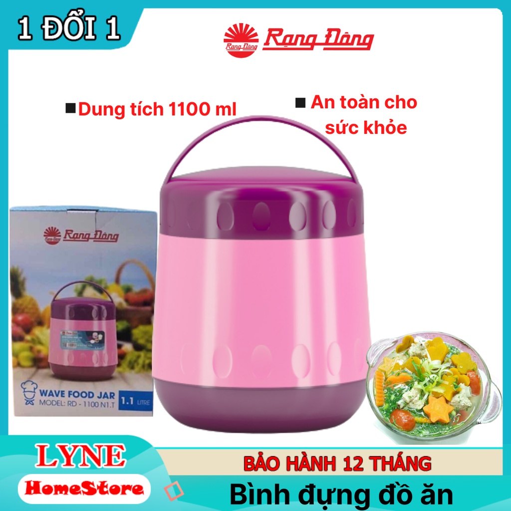 Food Bottle, Porridge Brewing, Keeping Heat 1100ml & 850ml Rang Dong