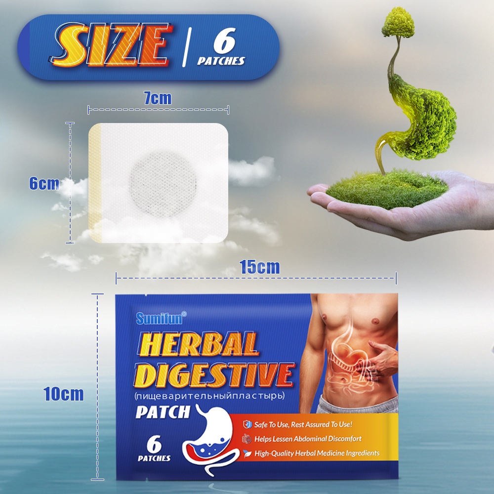 12pcs Relief Stomach Patch Herbal Digestive Patch Acid Reflux ...
