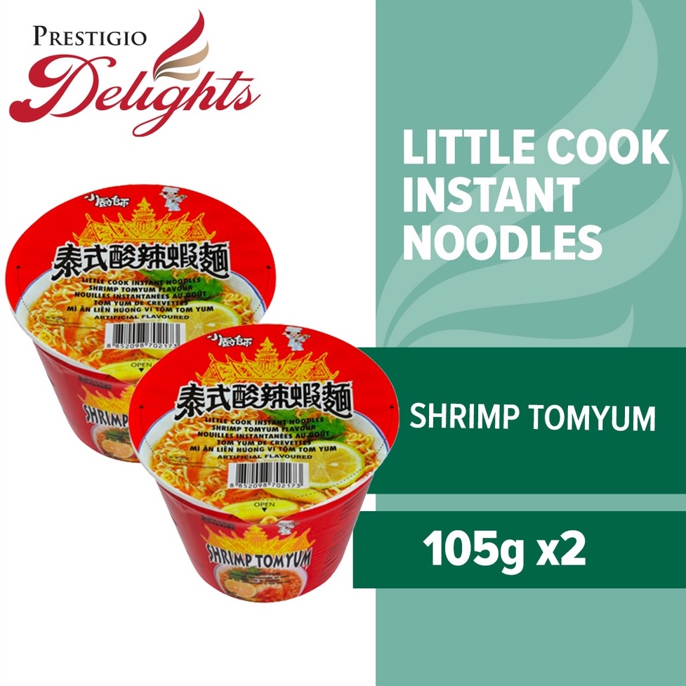 Little Cook Instant Noodles Shrimp TomYum Flavour 105g Bundle of 2 ...