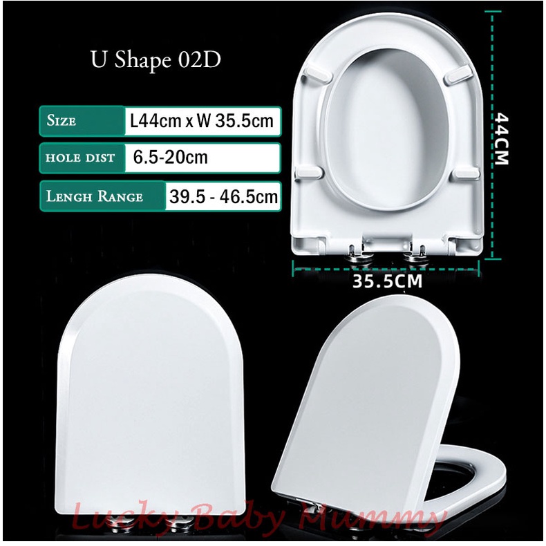 Toilet Seat Cover / Quick Release / Extra Thickness / Durable Shopee