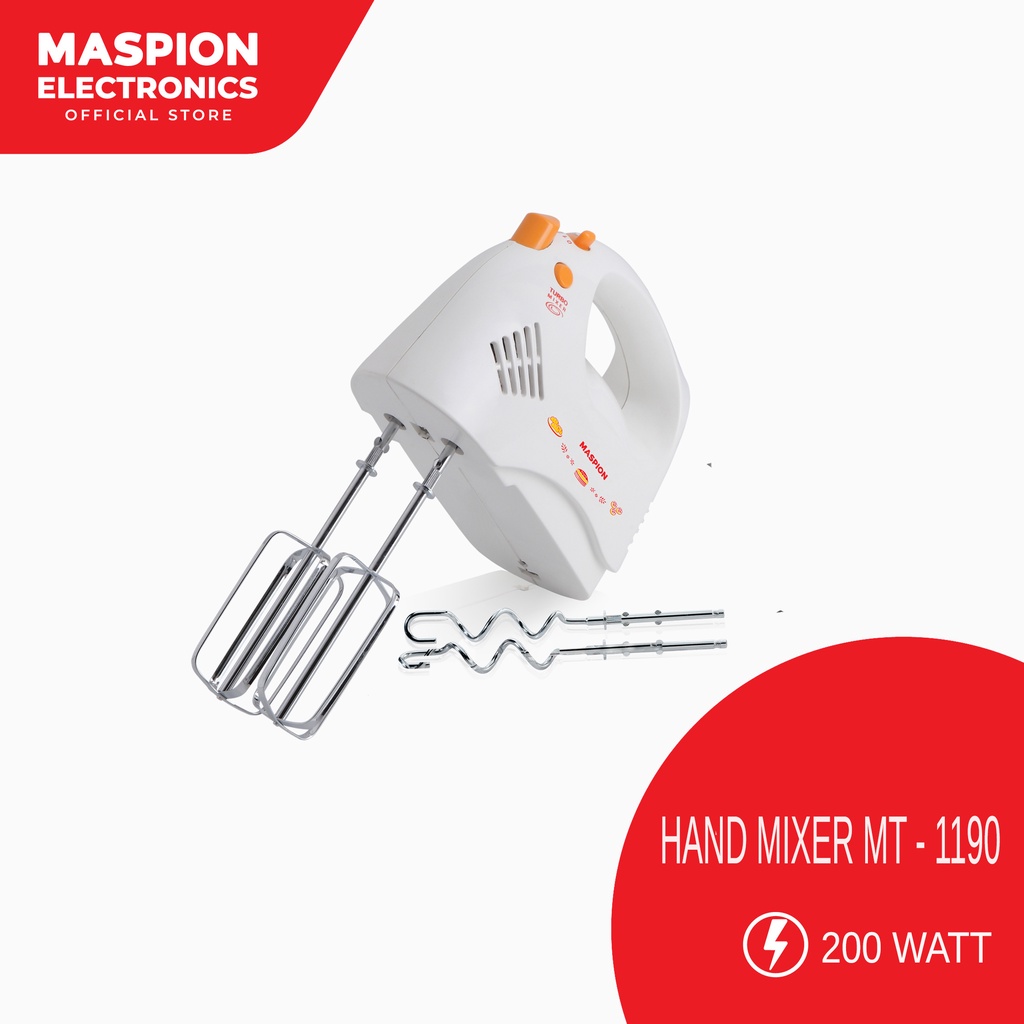 Maspion Electric Hand Mixer Pencampur Elektrik MT-1190 - Gambar 2