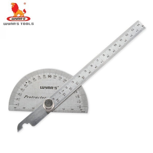 WYNNS Stainless Steel Protractor Ruler 150mm 6inches | Shopee Singapore