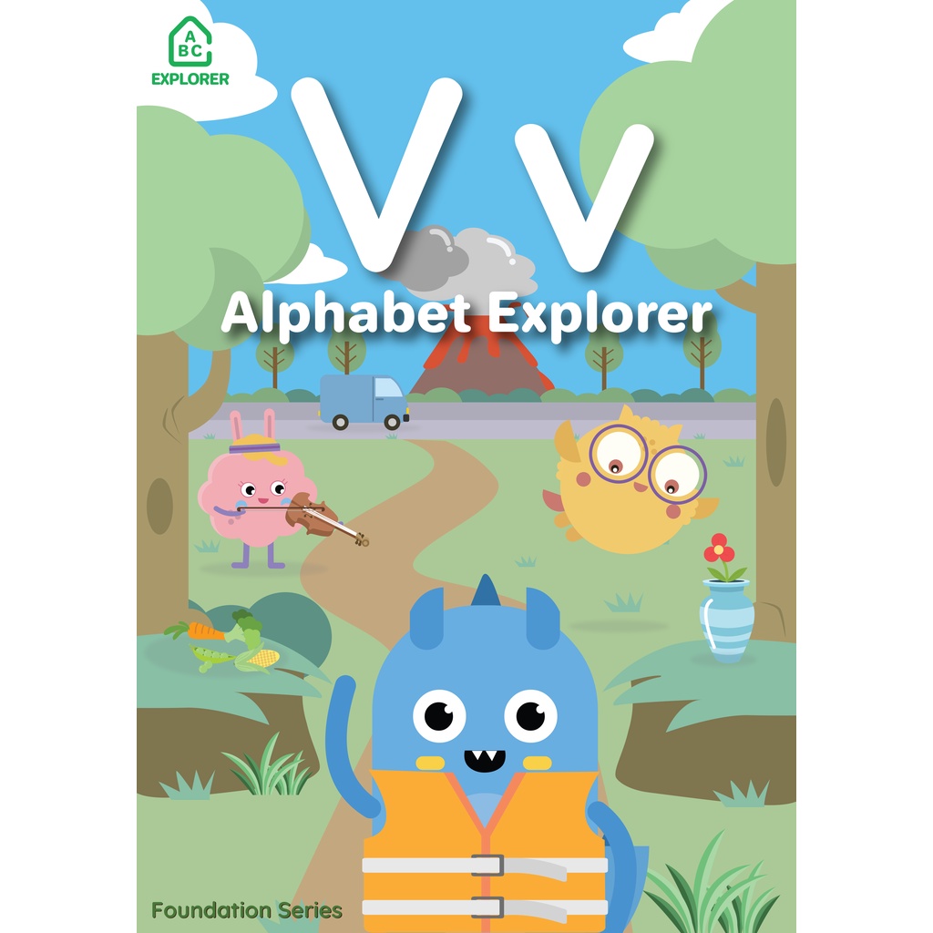 Alphabet Explorer Book V: ABC & Phonics Learning Resources By School Of ...