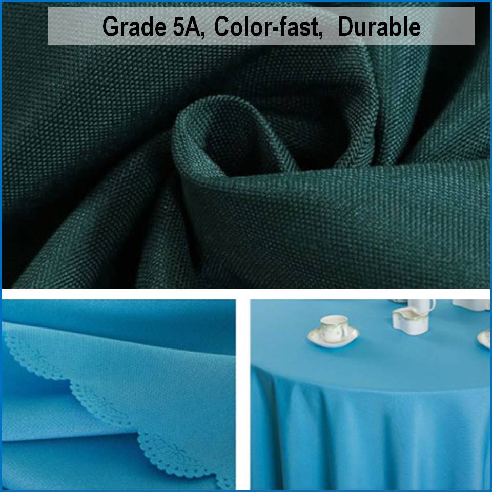 Premium Quality Purity Color Table Cloth*Pastoral Polyester Fiber ...